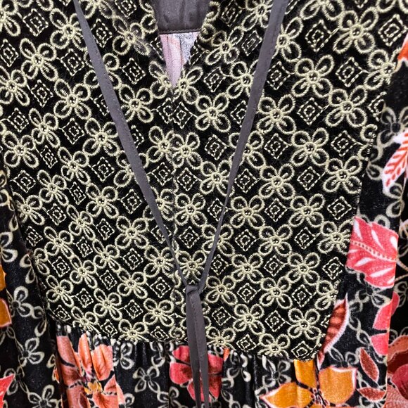 Johnny Was Black Print top size Small - Picture 3 of 6